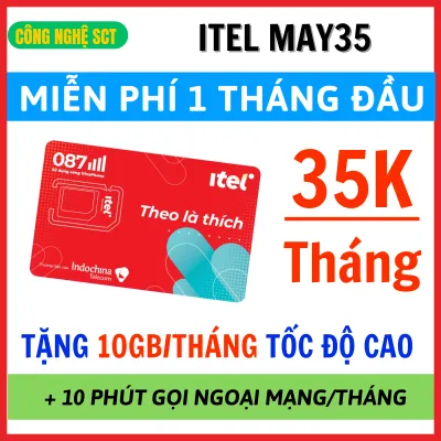 ( MIỄN PHÍ 1 THÁNG ĐẦU ) Sim 4G iTel Mạng Vinaphone Gói Data 1 TỶ G Data Tốc Độ Cao Truy Cập Mạng Xã Hội | MAY V79 MAY35 MAY69S MAY89S . FREESHIP - CHƯA KÍCH HOẠT