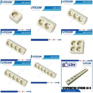 Stop Kontak Uticon 1 2 3 4 5 6 Lubang OB Outbow Colokan Listrik Tanpa Kabel