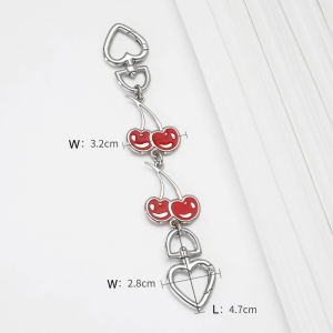 1pc Bag Cherry Extension Chain Crossbody Purse Chain Strap Handbag Hanging Buckle DIY Chain Charm Shoulder Bag Accessories