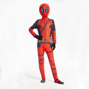 ชุดเดดพูล ชุดซุปเปอร์ฮีโร่ มาเวล deadpool ฮาโลวีนคอสเพลย ์บอดี ้ฮาโลวีน ชุดบอดี้สูท ชุดแฟนซี