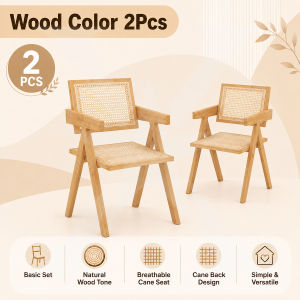 Rattan Chair Rattan Dining Chair Ratten Timber Armchair With Backrest Kerusi Meja Rotan Makan Kerusi Rotan 藤椅 餐椅