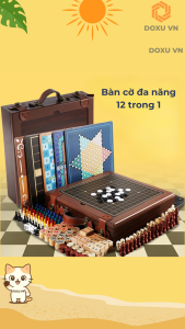 Bộ Cờ 12 trong 1 Cao Cấp – Vali Sang Trọng – Quà Tặng Trí Tuệ Cho Trẻ Em