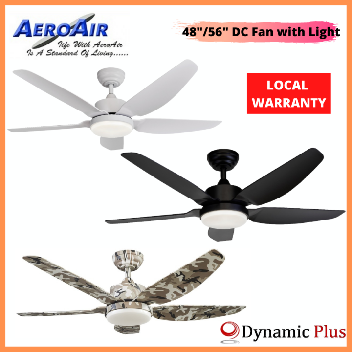 Aeroair AA528I 48" / 56" DC Ceiling Fan with LED Lights + Remote