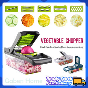 16 in 1 Vegetable Chopper Pemotong Sayuran Kitchen Grater Fruit Potato Cucumber Chip Mandoline Slicer Set Kitchen Tool
