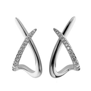 Unique Crosses Pattern Earrings Ear Studs Accessory With High Quality Copper Material For A Touch Of Sophistication