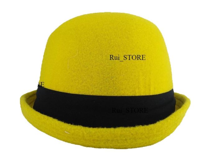 ruistore TOPI CAPLIN ANAK BOWLER FEDORA CHAPLIN HAT POLOS