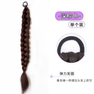 Wig Braided Female Braided Natural Simulated Braided Hair Sweet And Cool Highlighted Braided Braid