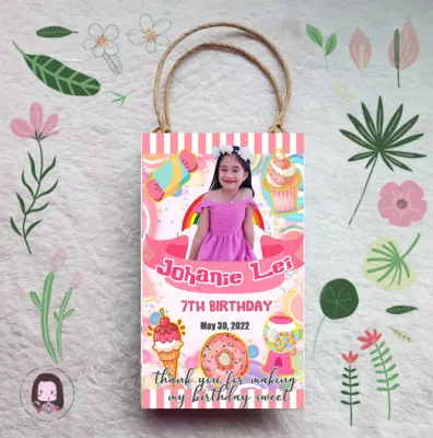 Candyland Themed Party Paper Bag I loot bag with Handle Paperbow