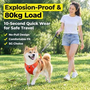 Explosion-Proof Pet Harness Adjustable Comfortable Design Dog Harness