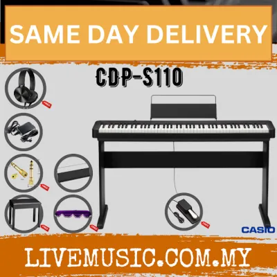 Casio CDP-S110 88-key Digital Piano & Headphone - Black ( CDPS110 / CDP S110) Replace CDP-S100/CDPS100