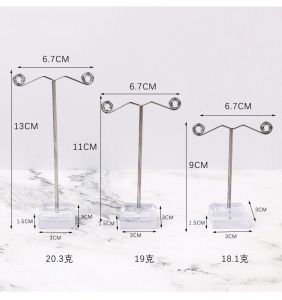 3pcs Rak Anting Logam Set Tiga Untuk Pameran Anting-Anting Guling Dan Rak Perhiasan/Rak Kalung
