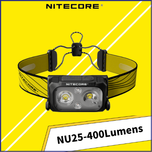 NITECORE NU25 400Lumens Max throw of 64 meters USBC Rechargeable