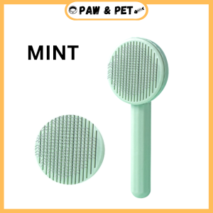 [Ready Stock] Cat Comb Sikat Kucing Cat Fur Removal Pet Grooming Massage Comb Button Click Sisir Kucing Simple Easy Design