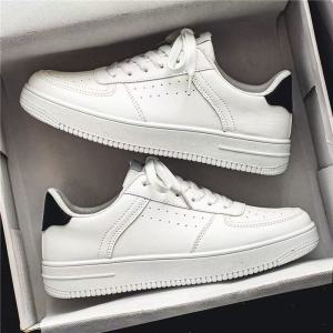 Men Korean Fashion All Match Breathable Lace Up Casual Sneakers Shoes Comfortable Rubber Shoes For Men On Sale