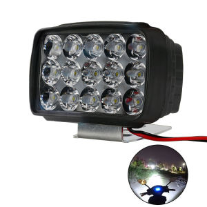 Asla ไฟหน้ารถจักรยานยนต์ ไฟสปอร์ตไลท์ LED 15LED 30W 6500K ไฟตัดหมอกไฟหน้ารถสำหรับ ATV UTV Scooter