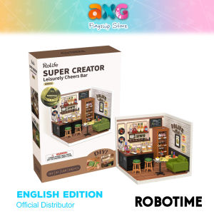 Robotime Rolife Super Creator Leisurely Cheers Bar (DW012) Plastic DIY Miniature House
