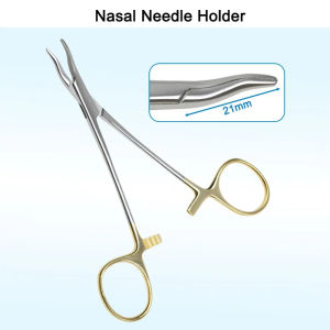 GREATLH Autoclavable Nose Needle Holders for Nasal Surgical Nose Needle Holding Pliers Cosmetic Plastic Surgery Instrument 1pcs
