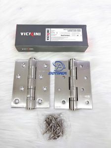 BẢN LỀ LÁ INOX 201 VICKINI 43101.103 SSS DÀI 1 TẤC DÀY 3 LY