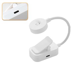 SHATTER มี3สี ไฟคลิปหนังสือ LED หรี่แสงได้ stepless มินิมินิ โคมไฟอ่านหนังสือพร้อมคลิป ใช้งานได้หลากหลาย อุปกรณ์ป้องกันดวงตา โคมไฟโต๊ะห้องนอน การเรียนรู้การเรียนรู้