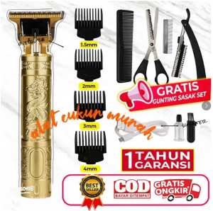 MURAH Mesin Cukur Rambut Elektrik Cas Hair Clipper Kemei Nova Ventage Original - Alat Potong Pangkas Pencukur Rambut Barbershop Digital BONUS 3in1 PAKET SISIR SASAK