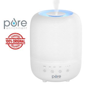 Pure Enrichment 3L Top-Fill Air Humidifier & Purifier – Aromatherapy Diffuser with LED Night Light for Home & Office