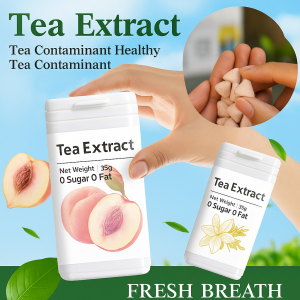 清新口气茶含片 0 Sugar 0 Fat Fresh Breath Tea Tablets Tea Extract Lozenges Eliminate Bad Breath Oral Care