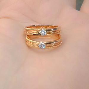La Vienne - Namia - Aksesoris Perhiasan Cincin Couple Titanium Wanita Anti Karat