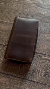 Horsehide Hai Khe Cắm hộp đồng hồ Xách Tay Đồng Hồ Du Lịch ví cho nam giới Phụ Nữ Phụ Kiện Hiển Thị Trường Hợp Quà Tặng Cho Chồng