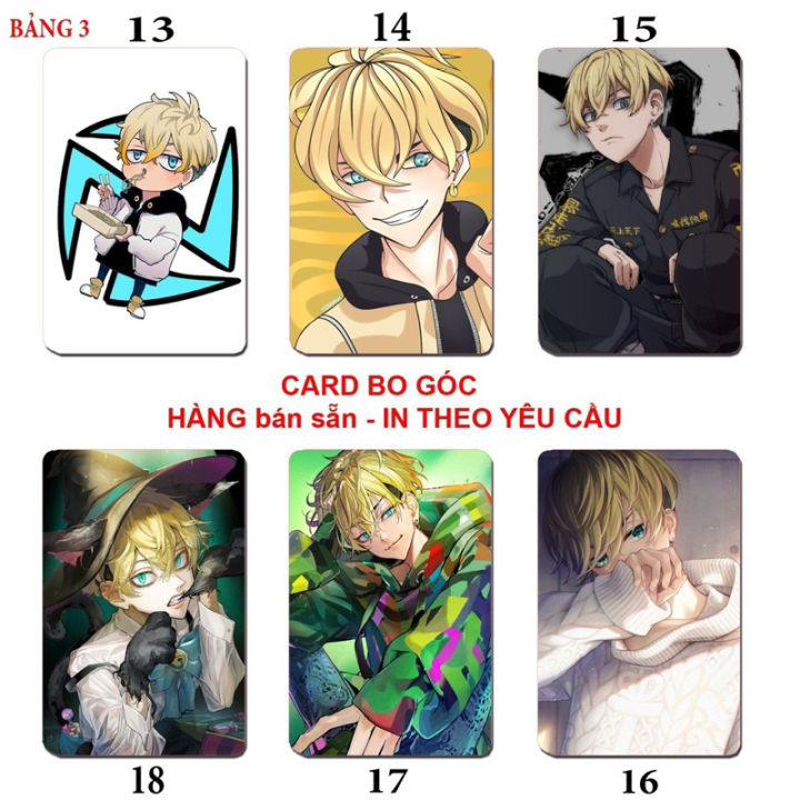 Thẻ card Chifuyu Matsuno 6 ảnh bo góc / Ảnh card hình chifuyu ...