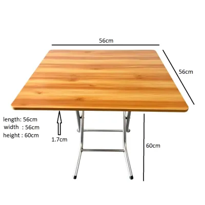 Folding Table Foldable Table With Stainless Stand Dining Table Lamesa Heavy Duty