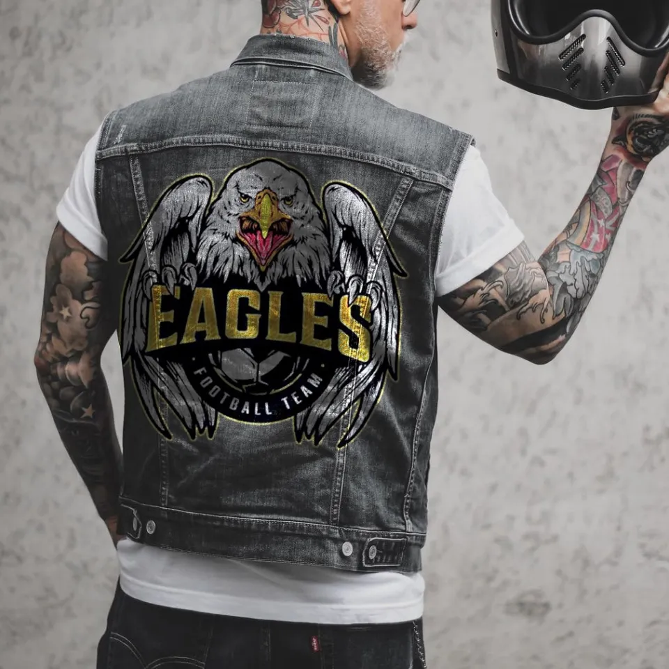 Punk cheap jean vest