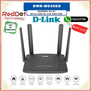 D-Link DWR-M930DS 300Mbps Wi-Fi Dual SIM 4G LTE Router