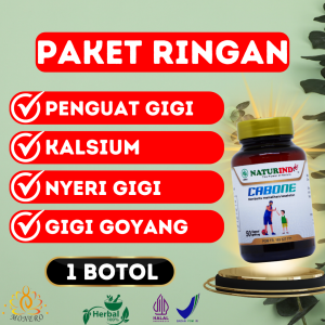 Obat Penumbuh Penguat Gigi Goyang Sensitif Linu Retak Gusi Bengkak Kalsium Cabone