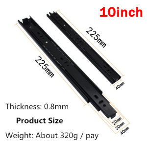 1 Pair (2 Pieces) Drawer Guides Full Extension Ball Bearing Heavy Duty (10-20 Inch) Drawer Slides