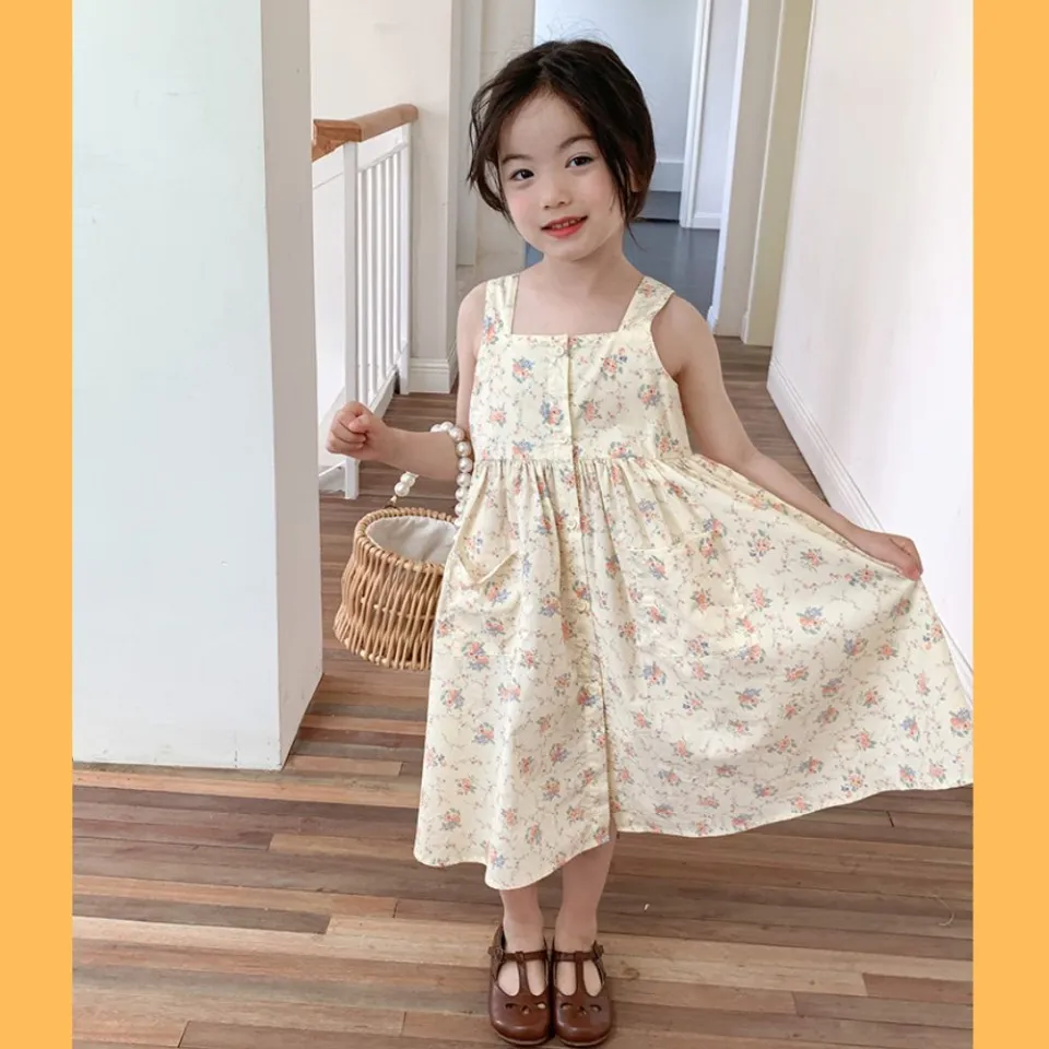 Váy Jean 2 dây Ardilla size 2-3 tuổi - Xanh