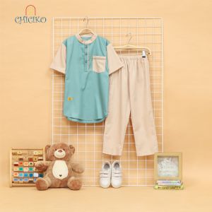 Chiciko Setelan Koko Deluxe Anak Laki-Laki 1-12 Tahun Bahan Toyobo