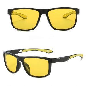 Cermin Mata Hitam Polarized Sports Sunglasses UV Protection Anti-Silau Durable Frame Selesa Dipakai untuk Aktiviti Lepas