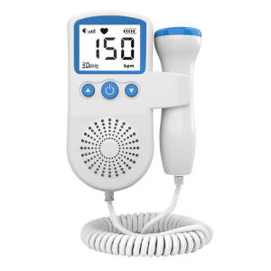 Happily Baby Fetal Doppler Handheld Baby Heartbeat Detector – LCD Display & 2MHz Probe Ideal for Pregnant Moms from 12 Weeks (Buntis-Friendly Design)