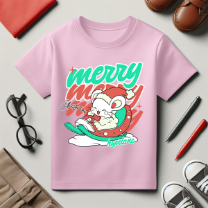 Baju Kaos Natal Anak Laki Laki Karakter Merry Tikus Import 1 - 10 Tahun - Hypelane Kids - DTF