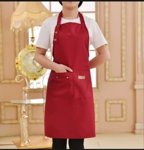 (Dalam stok dikirim dari Jakarta)Monolog Apron Waterproof Celemek Masak Dapur Pria Wanita Chef Pelayan Cafe waiter Original Handmade
