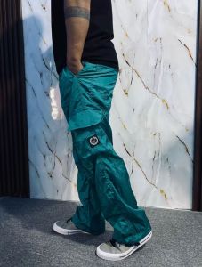 Celana Cargo Pria Jumbo Pinggang Karet Full Length Gaya Korea untuk Hiking dan Outdoor M-XXL