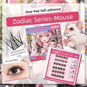 ERYRG Wispy Self-adhesive Lash Clusters DIY Reusable Glue Free Fake Lashes Sweet Individual Adhesive False Eyelashes Lady