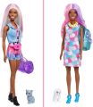 Barbie Day-to-Night Color Reveal Doll ตุ๊กตาบาร์บี้ จุ่มน้ำ พร้อมชุดไปเที่ยวสำหรับกลางวันและกลางคืน ของแท้. 