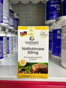 [Hàng CTY] Warnke Nattokinase 50mg - Viên uống chống đột quỵ tăng tuần hoàn máu hạ mỡ máu