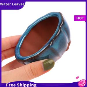 Water Leaves กระถางปลูกต้นไม้บอนไซสำหรับตกแต่งบ้านงานประดิษฐ์ทำจากเซรามิกสไตล์จีน