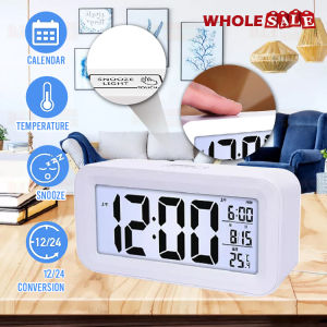 Digital Alarm Clock Snooze with LED Night Light Temperature Calendar Date / Jam Loceng Digital