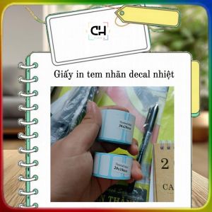 Giấy in mã vạch cho máy in cầm tay DP23 - Giấy in tem nhãn Decal nhiệt - Clabel - Phomemo - Size 30x20 40x30 bóc dán