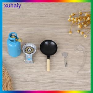 xuhaiy Dollhouse Miniature Kitchen 1:12 Toy Kitchen A Gas Tank Set Height 5cm