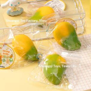 PaulWeekend Soft Squishy Tomato Stress Relief Toy - Realistic Fruit Squeeze Play for Relaxation and Fun
