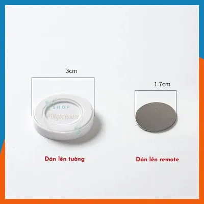 Miếng Dán Nam Châm Tròn Treo Remote Dán Tường Giá Treo Điều Khiển Từ Tính Gắn Tường